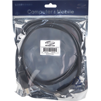 강원전자 넷메이트 mini DisplayPort to DisplayPort 1.4 케이블 2m NM-MDP142B