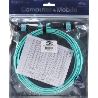 강원전자 넷메이트 OM3 12C MPO 광점퍼코드 5m NM-MP31205