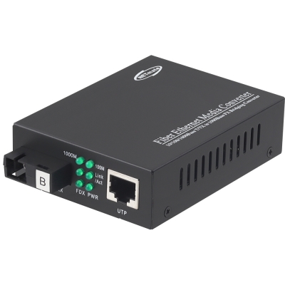 강원전자 넷메이트 기가비트 이더넷 BiDi 광 컨버터(SC/TX1550nm/RX1310nm/20km) NM-OFC08B