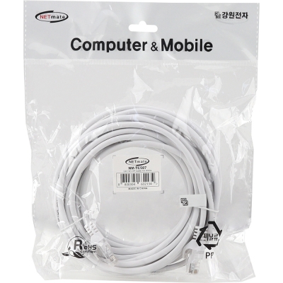 강원전자 넷메이트 CAT.5E UTP 랜 케이블 7m (화이트) NM-TC507