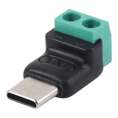 강원전자 넷메이트 USB-C / 2핀 터미널 블록 전원 추출 젠더 NM-TG17