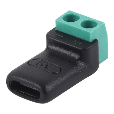 강원전자 넷메이트 USB-C / 2핀 터미널 블록 전원 입력 젠더 NM-TG18