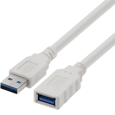 강원전자 넷메이트 USB3.0 연장 AM-AF 케이블 3m (화이트) NM-TUF330