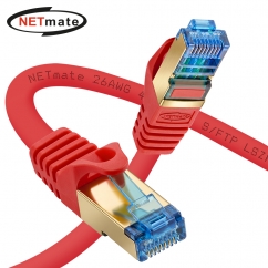 강원전자 넷메이트 CAT.7 SSTP 랜 케이블 20m, 레드 NM-U720RD