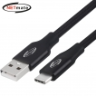 강원전자 넷메이트 USB2.0 AM-CM 케이블 2m (블랙) NM-UAC202B