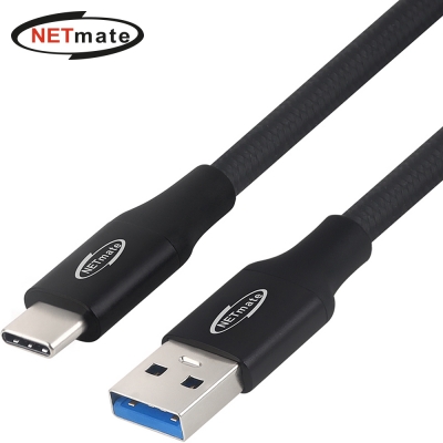 강원전자 넷메이트 USB3.1 Gen2 AM-CM 케이블 0.5m (블랙) NM-UAC3005B