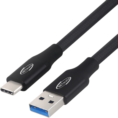 강원전자 넷메이트 USB3.1 Gen2 AM-CM 케이블 0.5m (블랙) NM-UAC3005B