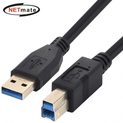 강원전자 넷메이트 USB3.0 AM-BM 케이블 1m (블랙) NM-UB310BKZ
