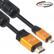 강원전자 넷메이트 Micro HDMI 2.0 Gold Metal 케이블 1m NMC-HDM10Z