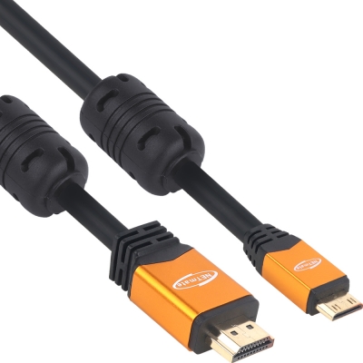 강원전자 넷메이트 Mini HDMI 2.0 Gold Metal 케이블 3m NMC-HMH30Z
