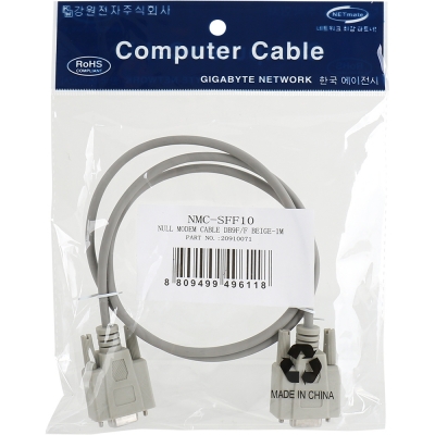 강원전자 넷메이트 9핀 F/F NULL MODEM 케이블 1m NMC-SFF10