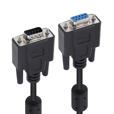 강원전자 넷메이트 9핀 M/F NULL MODEM 케이블 10m (블랙) NMC-SFM100B