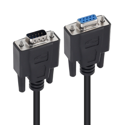 강원전자 넷메이트 9핀 M/F NULL MODEM 케이블 1m (블랙) NMC-SFM10B