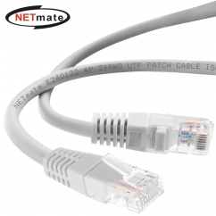 강원전자 넷메이트 CAT.5E UTP 랜 케이블 10m, 그레이 NMC-U5100G