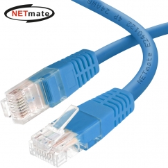 강원전자 넷메이트 CAT.6 UTP 랜 케이블 1.5m, 블루 NMC-U6015BL