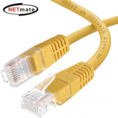 강원전자 넷메이트 CAT.6 UTP 랜 케이블 1m, 옐로우 NMC-U601Y