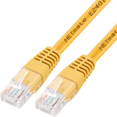 강원전자 넷메이트 CAT.6 UTP 랜 케이블 10m, 옐로우 NMC-U610Y