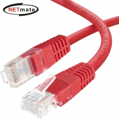 강원전자 넷메이트 CAT.6 UTP 랜 케이블 20m, 레드 NMC-U620R