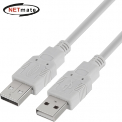 강원전자 넷메이트 USB2.0 AM-AM 케이블 10m (그레이/24AWG) NMC-UA2100H