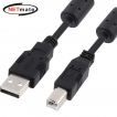 강원전자 넷메이트 USB2.0 AM-BM 케이블 2m (블랙/노이즈필터) NMC-UB220C
