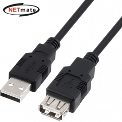 강원전자 넷메이트 USB2.0 연장 AM-AF 케이블 3m (블랙) NMC-UF230BK