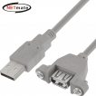 강원전자 넷메이트 USB2.0 판넬형 연장 케이블 3m (그레이) NMC-UF230SV