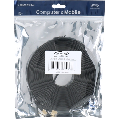 강원전자 넷메이트 CAT.7 STP FLAT 랜 케이블 15m NMC-UF7150S