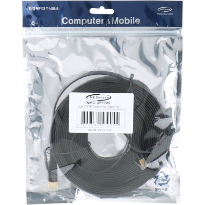 강원전자 넷메이트 CAT.7 STP FLAT 랜 케이블 7m NMC-UF770S
