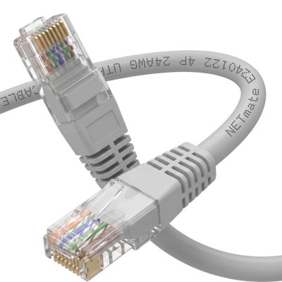 강원전자 넷메이트 CAT.6 UTP 랜 케이블 10m, 그레이 NMC-US6100