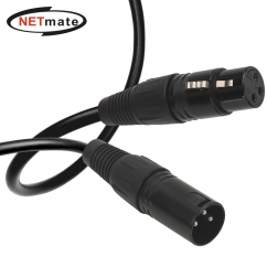 강원전자 넷메이트 XLR 캐논 마이크 연장 케이블 5m NMC-XLR05FB