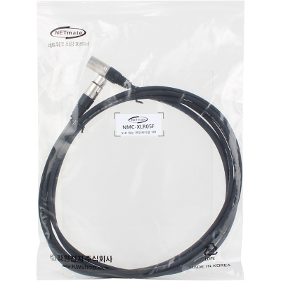 강원전자 넷메이트 XLR 캐논 마이크 연장 케이블 5m NMC-XLR05F