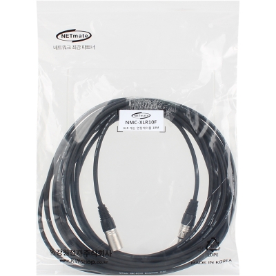 강원전자 넷메이트 XLR 캐논 마이크 연장 케이블 10m NMC-XLR10F