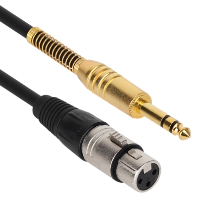 강원전자 넷메이트 XLR 캐논(F)-TRS(5.5 Stereo) 마이크 케이블 1m NMC-XLR501FS