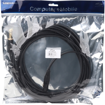 강원전자 넷메이트 XLR 캐논(F)-TS(5.5 Mono) 마이크 케이블 10m NMC-XLR510FB