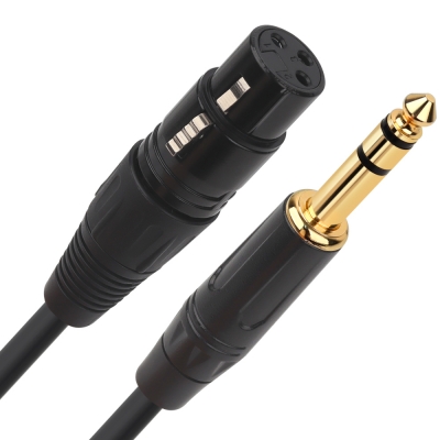 강원전자 넷메이트 XLR 캐논(F)-TRS(5.5 Stereo) 마이크 케이블 10m NMC-XLR510FSB