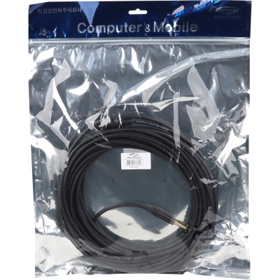 강원전자 넷메이트 XLR 캐논(F)-TS(5.5 Mono) 마이크 케이블 15m NMC-XLR515FB