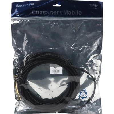 강원전자 넷메이트 XLR 캐논(F)-TS(5.5 Mono) 마이크 케이블 15m NMC-XLR515F