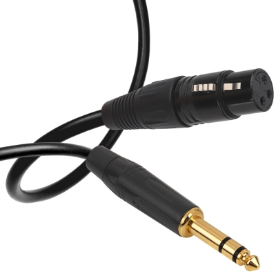 강원전자 넷메이트 XLR 캐논(F)-TRS(5.5 Stereo) 마이크 케이블 20m NMC-XLR520FSB