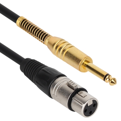 강원전자 넷메이트 XLR 캐논(F)-TS(5.5 Mono) 마이크 케이블 20m NMC-XLR520F