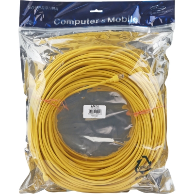 LS전선 CAT.5E UTP 랜 케이블 100m (옐로우) NMX-LS51000Y