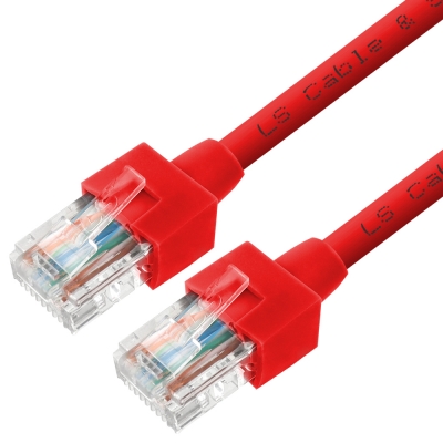 LS전선 CAT.5E UTP 랜 케이블 2m (레드) NMX-LS520R