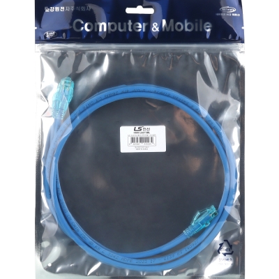 LS전선 CAT.6 UTP EZ 플러그 랜 케이블 1.5m (블루) NMX-LS615BL