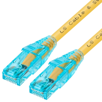 LS전선 CAT.6 UTP EZ 플러그 랜 케이블 1.5m (옐로우) NMX-LS615Y