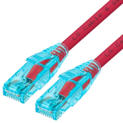 LS전선 CAT.6 UTP EZ 플러그 랜 케이블 20m (레드) NMX-LS6200R