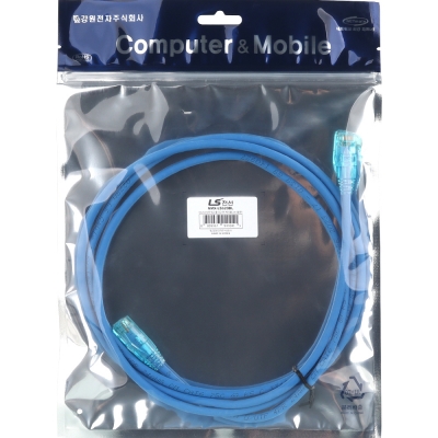 LS전선 CAT.6 UTP EZ 플러그 랜 케이블 2m (블루) NMX-LS620BL