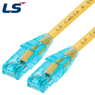 LS전선 CAT.6 UTP EZ 플러그 랜 케이블 2m (옐로우) NMX-LS620Y