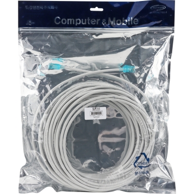 LS전선 CAT.6 UTP EZ 플러그 랜 케이블 30m (그레이) NMX-LS6300G