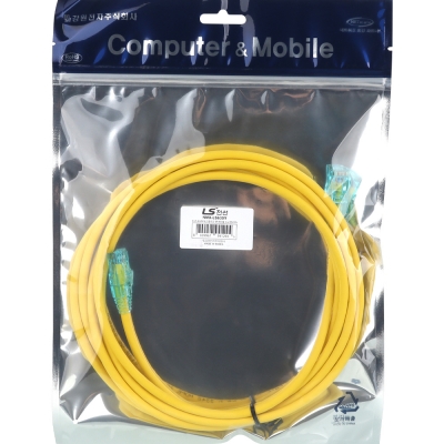LS전선 CAT.6 UTP EZ 플러그 랜 케이블 3m (옐로우) NMX-LS630Y