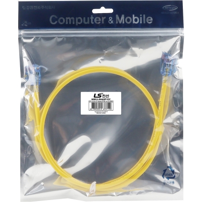 LS전선 CAT.6A UTP Supreme 랜 케이블 1m (옐로우) NMX-LS6ASP10Y