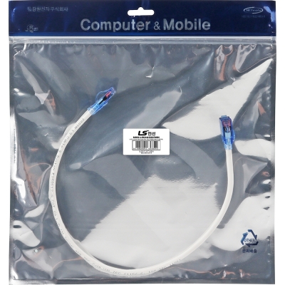 LS전선 CAT.6A Ultra Super Slim USS 케이블 0.5m (화이트) NMX-LS6AUSS05WH